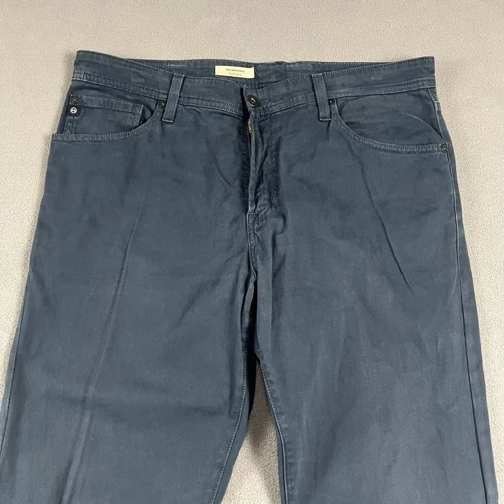 AG Adriano Goldschmied Jeans Mens 36X33 Blue The Graduate Tailored Casual Preppy